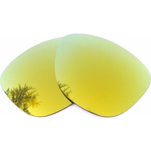 24K Gold Mirrored Polarized Replacement Lenses for Jupiter Sunglasses Frame 100% UVA & UVB