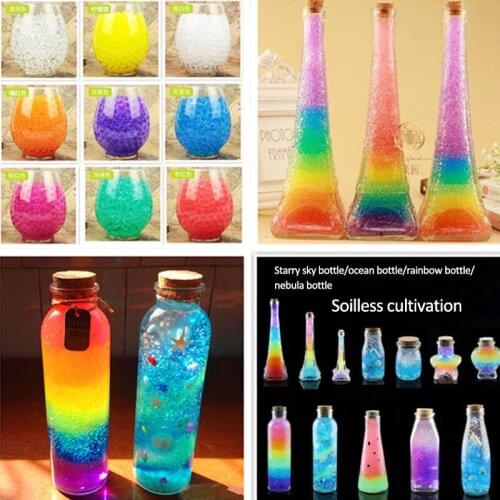 500pcs/bag Large Pearl Shaped Crystal Soil Water Beads Mud Grow Ball Wedding Kids Toy Water Balls Hydrogel Gel Polymer Water Bea