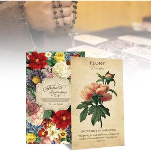Botanical Tarot Cards Inspiration Oracle Cards Family Holiday Party Playing Cards English Tarot Game Cards Board Games Set
