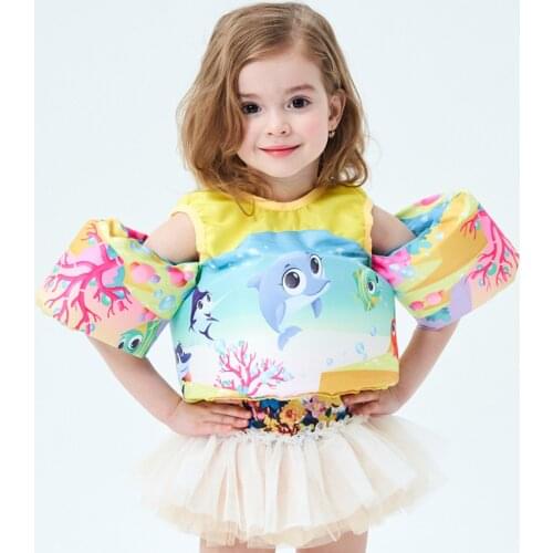 Baby Swim Rings Foam Cartoon Baby Arm Ring Pool Toys For Kids Safety Swimming Life Jacket Vest Baby Buoyancy Vest Baby Floats