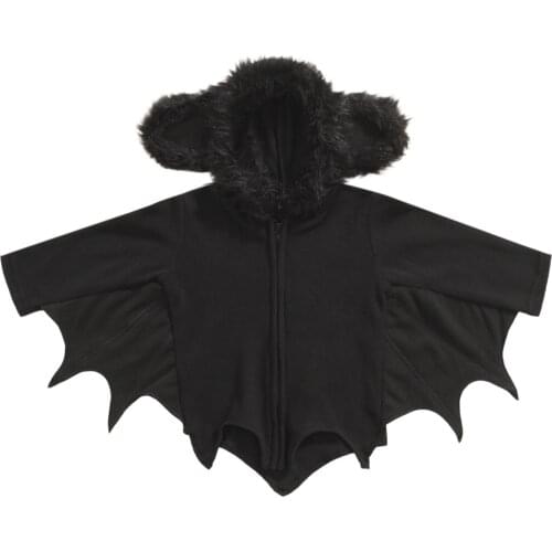 Ma&Baby 1-8Y Halloween Children Costume Toddler Kids Boys Girls Plush Bat Hoodies Long Sleeve Sweatshirts DD88