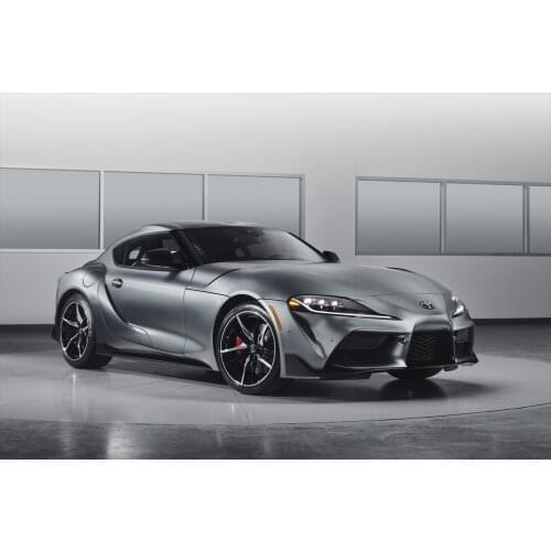 Silver Car Sport Car Toyotas Supra Vehicle Picture Wall Decor Art Posters Canvas Paintings Fabric Prints Room Decoration