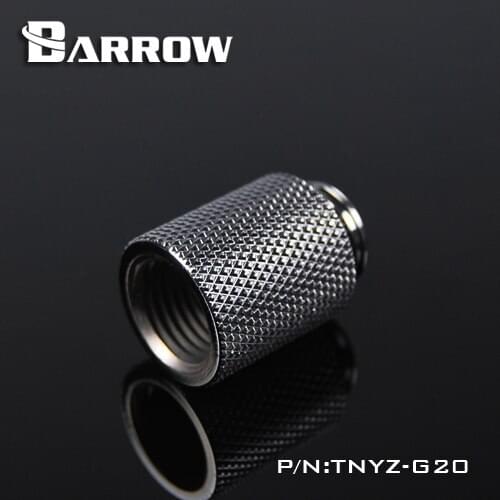 Barrow TNYZ-G20, 20mm Male To Female Extender Fittings, G1 / 4 Male To Female Water Cooling Fittings one connect