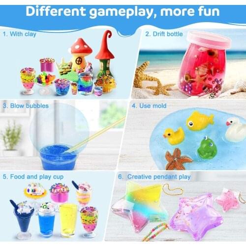 DIY kit crafts for girls and boys, 12 kinds of color creative sets, color clay handmade materials