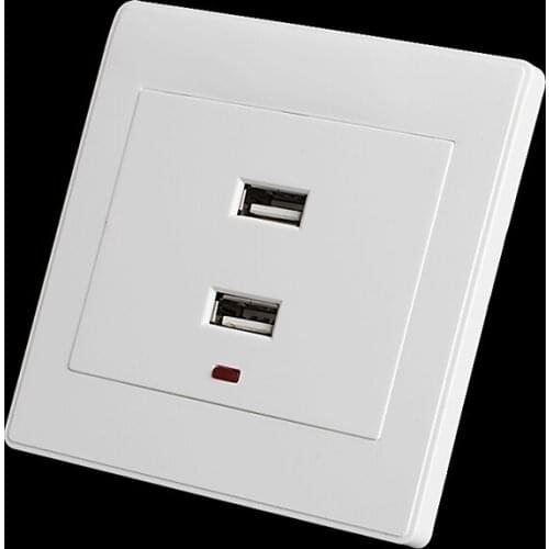 Dual USB Wall Socket Charger AC/DC Power Adapter Plug Outlet Plate Panel 90V-270V Aug