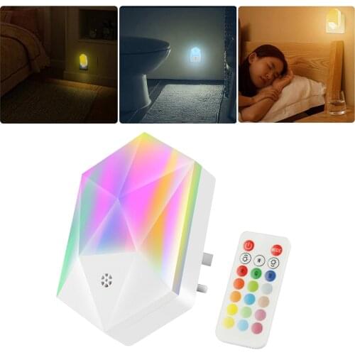 Sensor Light Control Night Light Colorful Childrens Night Light Mini UK Plug Lamp Baby Bedroom Lamp