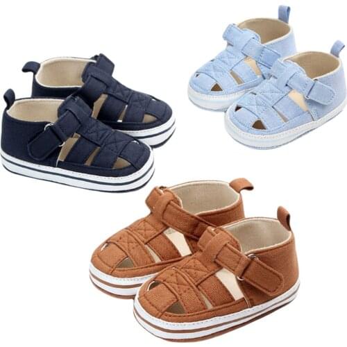 Infant Baby Boys Girls Solid Prewalker Shoes Summer Casual Soft Sole Toddler Newborn Non-Slip First Walkers Crib Shoes 0-18M