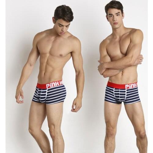 Pink Heroes Underwear Mens Boxer Shorts Male Panties Fashion Underpants Cotton Comfortable Breathable Sexy U-shaped Pouch