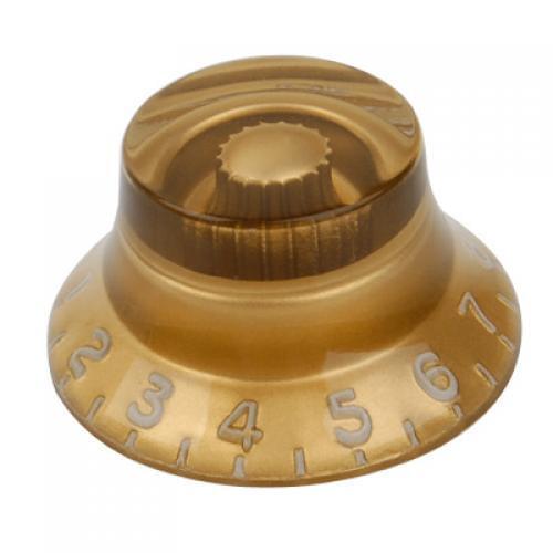 Plastic with Acrylic Vintage Style Golden Brown Transparent Dome Speed Control Knob for Electric Pickup Guitar