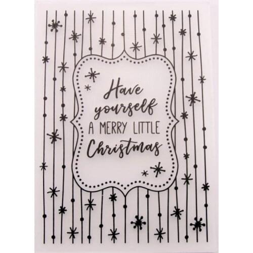 YINISE Plastic Embossing Folder For Scrapbook Stencils CHRISTMAS DIY PAPER Album Cards Making CRAFT SUPPLIES Scrapbooking MOLDS