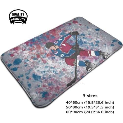 Full Size Mackinnon 3D Soft Non-Slip Mat Rug Carpet Foot Pad Nathan Mackinnon Hockey Sports Winter Ice Hockey