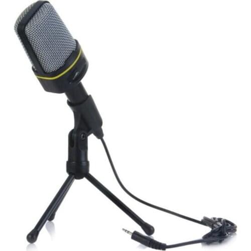 SF-920 Professional Condenser Microphone 3.5mm Plug with Stand Holder for PC Laptop Recording Streaming Podcasting for Youtube