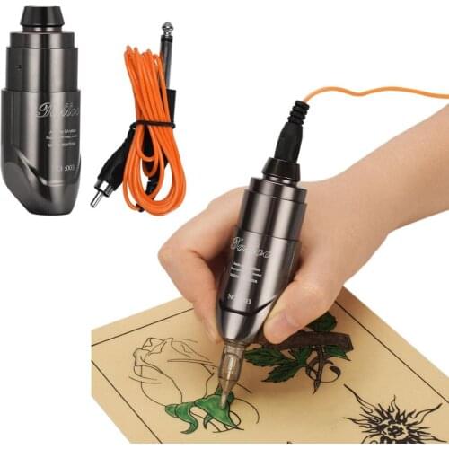 BellyLady 1 Set Aluminum Tattoo Machine Tattoo Pen Professional Quietly Motor Tattooist Body Art Tool Gray