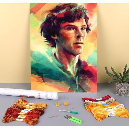 Doodles Printed Canvas 11CT Cross Stitch Embroidery Patterns DMC Threads Handiwork Craft Needlework Handmade Magic Floss