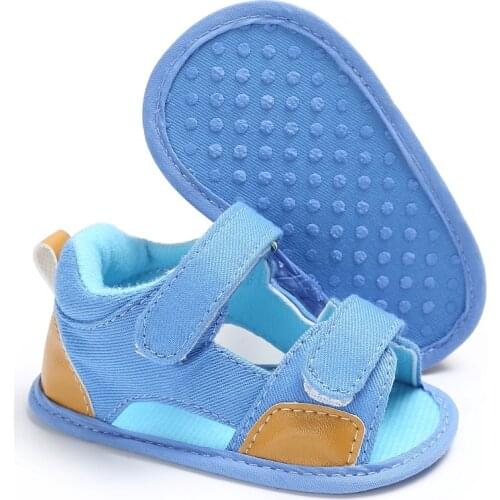0-18M Baby Boy Girls Sandal Moccasins Shoes Casual Cotton Bottom Anti-Slip Sandal