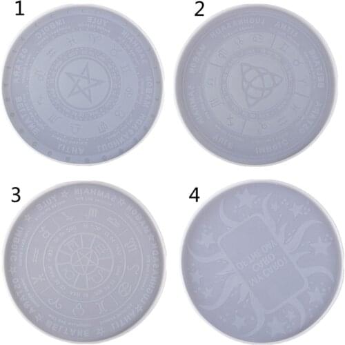 DIY Astrology Board Resin Mold The Sun Moon Star Tarot Card Tray Mold Witchcraft AXYD