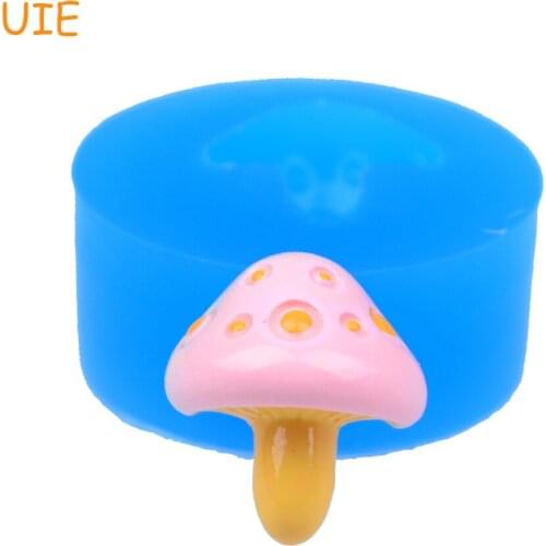 VYL039U 18.mm Mushroom Silicone Push Mold - for Cake Decoration, Miniature Food, Gum Paste, Fondant, Biscuit, Resin Clay Mold