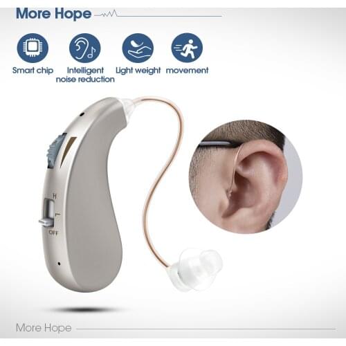Mini Hearing Aid, Invisible Wireless Intelligent Digital Noise Reduction Sound Audio Amplifier,Suitable For Any Ear Shaped