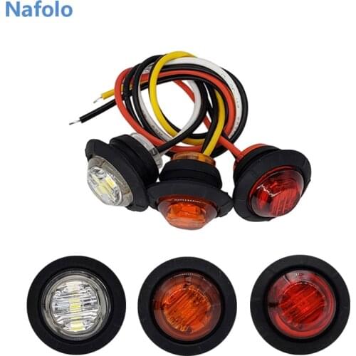 12V LED Side Marker Lamp Tail Brake Light for Car Trailer Lorry Bus Van Truck Car external lights 12V LED Marker Lamp