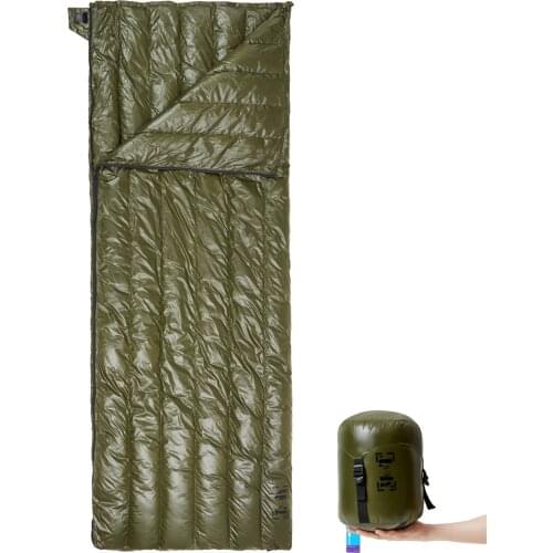 MT Ultralight Down Sleeping Bag 41-68 Degree F 400 Fill Power 3 Seasons - 1.5lbs Compact Portable Waterproof Camping