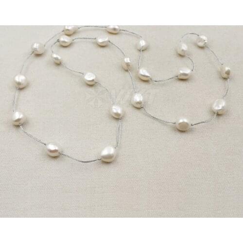 WT-N1054 WKT Wholesale New Coming For lady Decorate Jewelry Round Shape Freshwater Pearl Beads ELegant Fashion Necklace