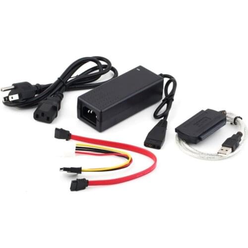 1 Sets USB 2.0 to IDE SATA S-ATA 2.5 "3.5" HD HDD Hard Drive Adapter Converter + Power Cable OTB US Plug