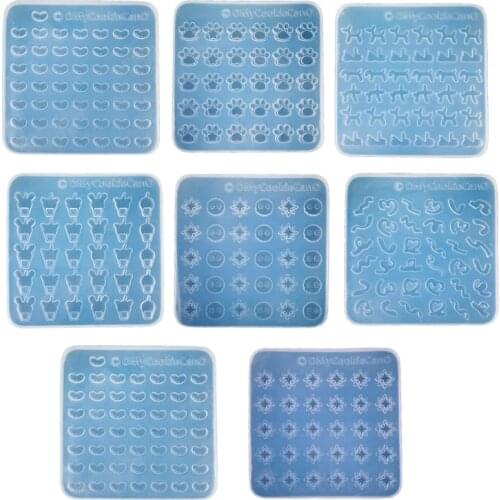 30-Cavities Animal Ice Cream Jelly Star Candy Fairy Ribbon Epoxy Resin Mold Silicone Mould DIY Craft Jewelry Pendant Cast Tool