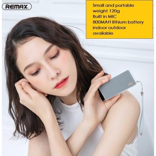 Remax Wireless Bluetooth Spekaer Bluetooth 4.2 Desktop Fabric HIFI Bluetooth Speaker For IOS Android Smartphones RB-M35
