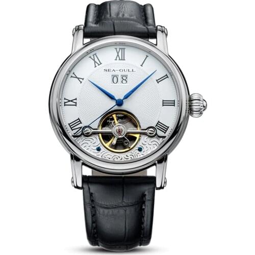 Seagull Watches 819.382 Hand Wind Meachanical Mens Watch flywheel wrist watch for men