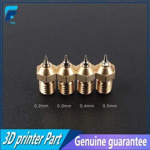 3D Printer Part 0.2/0.3/0.4/0.5mm Airbrush Nozzle Adapter Set Airbrush Nozzle Adapter With Nozzles For V6 Hotend 1.75mm Filament