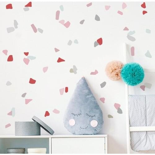 DIY Creative Colorful Stones Wall Sticker Nordic Concise Style Vinyl Kids Living Room Bedroom Mural Decal Fridge Decoration