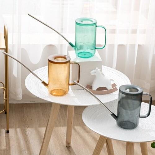 Translucent Plant Watering Can Long-Mouth Design Planting Flower Watering Pots Gardening Supplies Indoor Outdoor