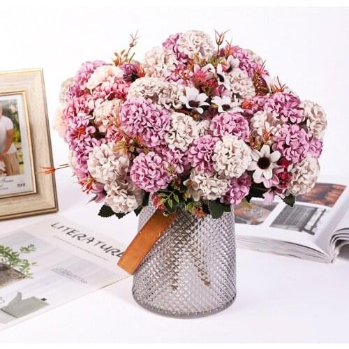 1 Bunch Artificial Silk Fake Flower Home Decoration Accessories Wedding Party Photo Props DIY Craft Flowers Bouquet