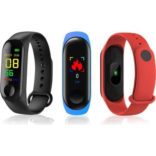 M3plus Smart Band Watch Color Screen Wristband Heart Rate Activity Fitness tracker Smart Electronics Bracelet