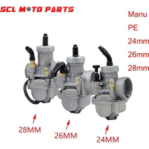 ALconstar-Motorcycle Caburetor 24mm 26mm 28mm Carburador Racing Keihin PE Manu For 50cc 100cc 125cc 150cc Moto