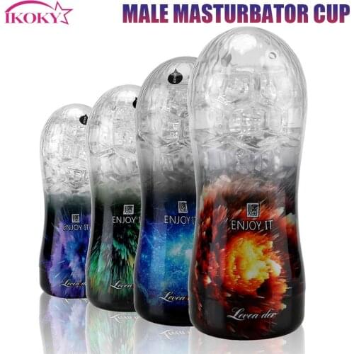 Male Masturbator Cup Adult Endurance Exercise Vacuum Pocket Cup for Men Masturbating Stimulation Realistic Tight Vagina