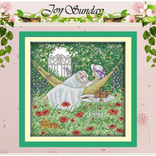 Leisure Afternoon Patterns Counted Cross Stitch DIY 11CT 14CT Cross Stitch Set Chinese Cross-stitch Kits Embroidery Needlework
