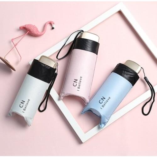 New Creative Simple Mini Portable Ultra-light Umbrella Sun Protection UV Umbrella Household Daily Necessities Birthday Gifts