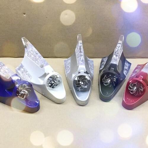 The New Stylish Car Auto Styling Wind Power Shark Fin Shaped LED Warning Flashing Light Lamp