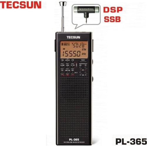 Tecsun PL-365 Portable Single-Sideband Receiver Full-Band Digital Demodulation for the Elderly DSP FM Mid-Wavelength SSB Radio