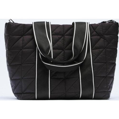 Casual Nylon Space Padded Large Tote Designer Brands Women Handbags Quilted Letters Shoulder Crossbody Bag 2021 Big Winter Purse
