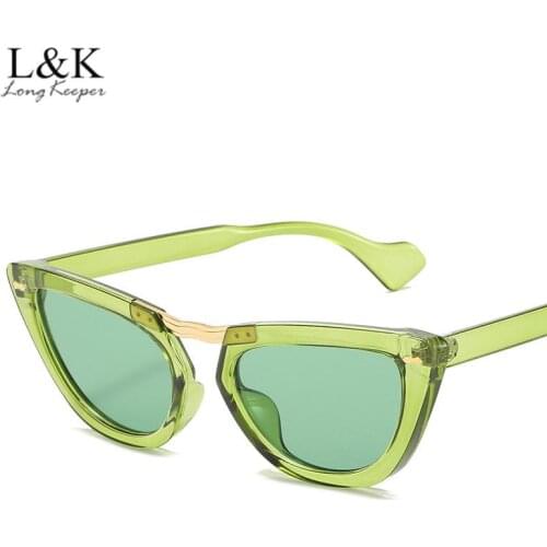 Vintage Cat Eye Sunglasses Women Fashion Luxury Sexy Small Frame UV400 Sun Glasses Rivets Decoration Eyewear gafas de sol mujer