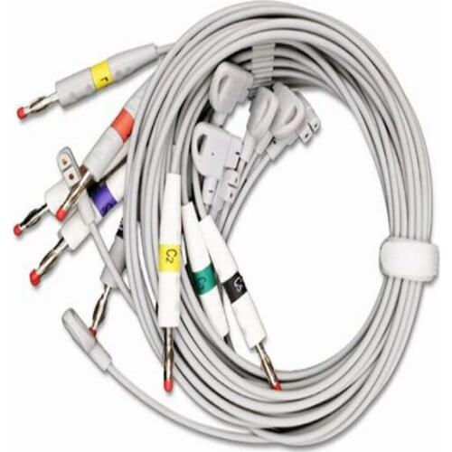 Compatible for Philips M1700A /M1701A/ M1702A/TRIM 1/TRIM2 /TRIM3 ECG Cable Leadwire,ECG Leadwires Banana end IEC Standard