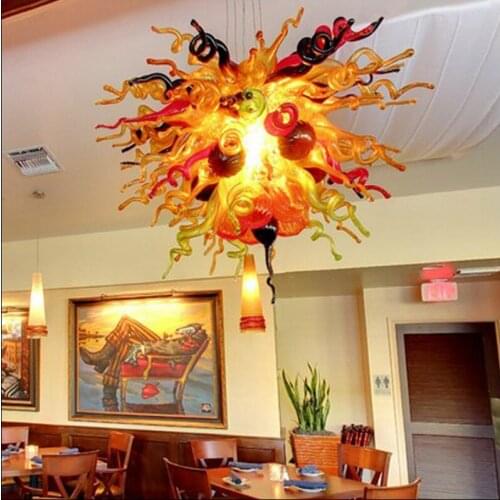 Special Colorful Flush Mount Ceicling Lights European Style Chihuly Pendant Lighting
