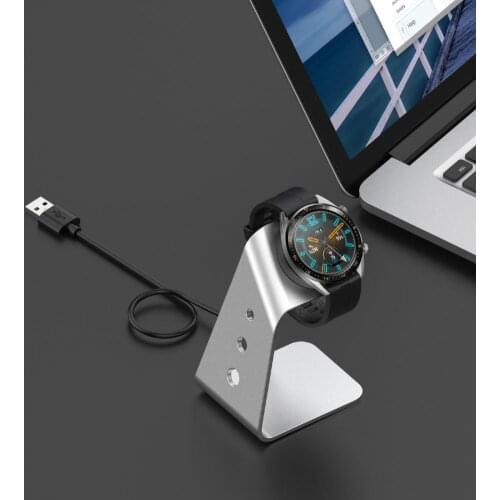 Universal Magnetic Fast Charging Dock Stand Aluminum Alloy Desktop Watch Stand for HUAWEI Watch GT2/GT/GT2E/HONOR GS PRO