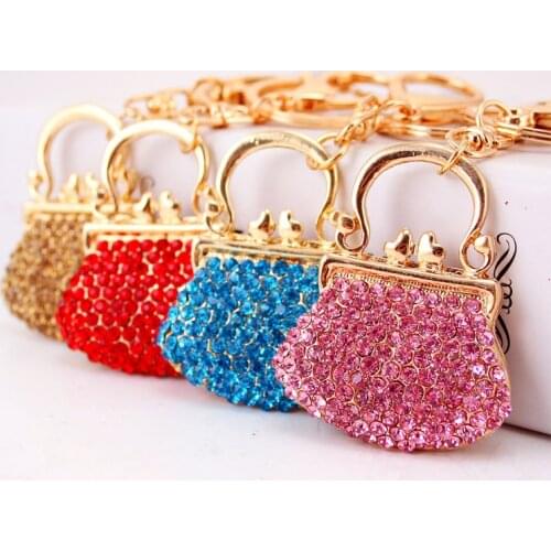 XDPQQ Korean creative keychain cute womens handbag style car key ring metal pendant personality giveaway gift