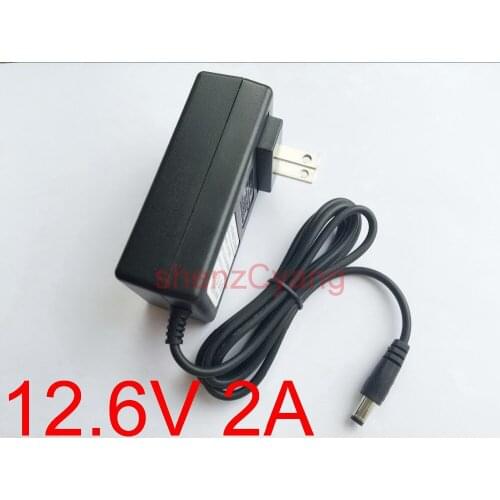 50PCS High quality 100-240V 12.6V 2A polymer lithium battery charger, 12.6 V2A power adapter charger dual IC 12.6V2A, US Free