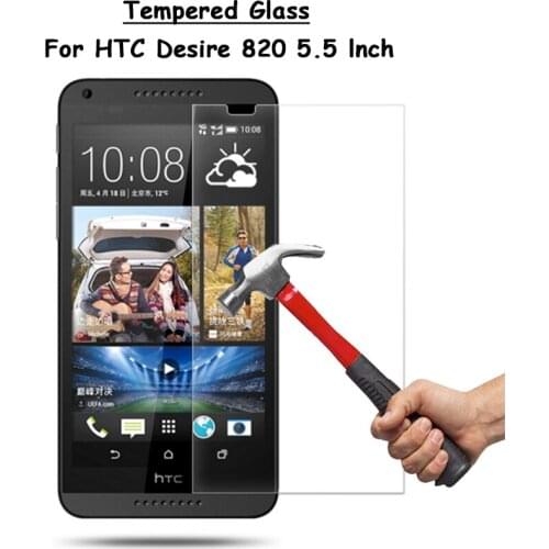 For HTC Desire 820 820G+ 820s 820q D820s 5.5" Clear Tempered Glass Screen Protector Ultra Thin Explosion-proof Protective Film