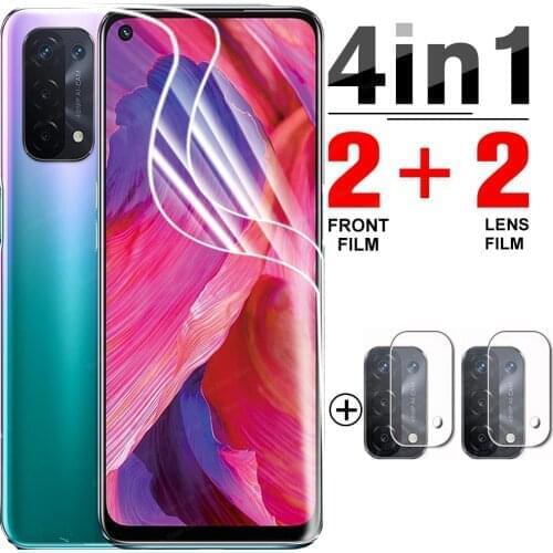4-in-1 Hydrogel Film on for Oppo A54 A74 A94 5G Screen Protector Protective film For Oppo A 54 74 94 safety film not glass