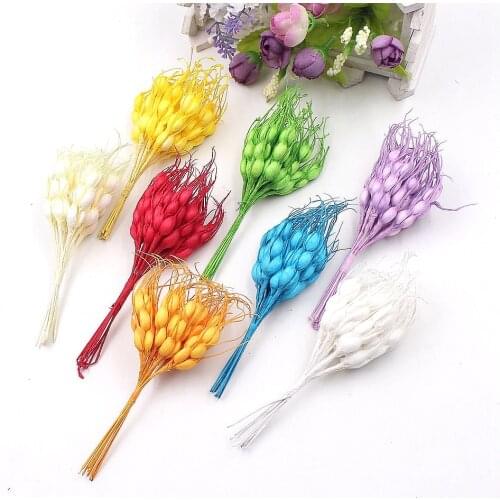 10pcs Autumn Bubble Wheat Artificial Handmade Flower Bouquet Wedding Decoration DIY Wreath Cut Cut Craft Fake Flower